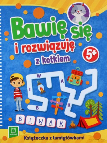 Bawię się i rozwiązuję z kotkiem. 5+ [KSIĄŻKA]