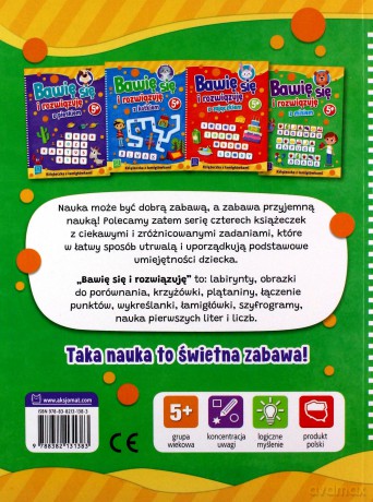 Bawię się i rozwiązuję z misiem. 5+ [KSIĄŻKA]