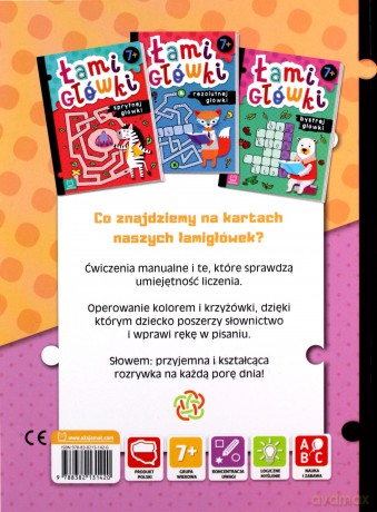 Łamigłówki mądrej główki. 7+ [KSIĄŻKA]