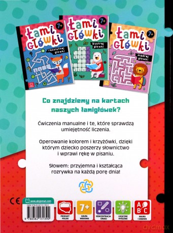 Łamigłówki sprytnej główki. 7+ [KSIĄŻKA]