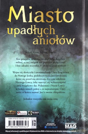 Miasto upadłych aniołów. Dary Anioła (Tom 4) - Cassandra Clare [KSIĄŻKA]
