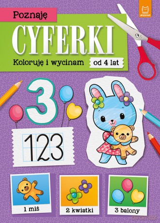 Poznaję cyferki. Koloruję i wycinam - Olga Kłodnicka [KSIĄŻKA]