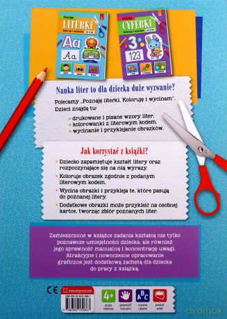 Poznaję literki. Koloruję i wycinam - Olga Kłodnicka [KSIĄŻKA]