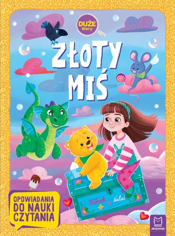 Złoty Miś. Duże litery. Opowiadania do nauki czytania - Agata Giełczyńska-Jonik [KSIĄŻKA]