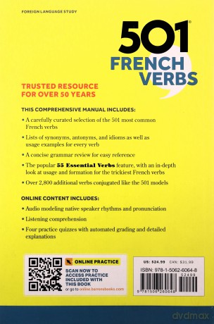 501 French Verbs (Barron's 501 Verbs) - Christopher Kendris Ph.D. [KSIĄŻKA]