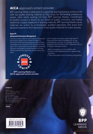 ACCA P5 Advanced Performance Management: Practice and Revision Kit [KSIĄŻKA]