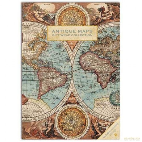 Antique Maps Gift Wrap Collection [KSIĄŻKA]