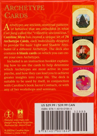 Archetype Cards: An 80-card Deck with instruction booklet - Caroline Myss [KSIĄŻKA]