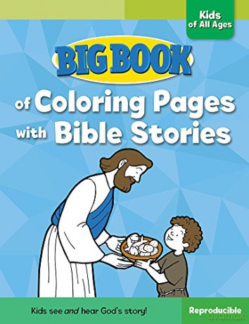 Big Book of Coloring Pages with Bible Stories for Kids of All Ages (Big Books) - David C. Cook [KSIĄŻKA]