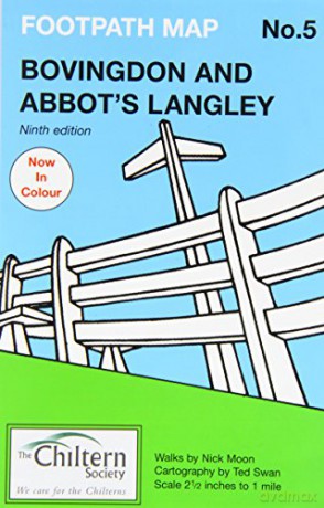 Chiltern Society Footpath Map No. 5 - Bovingdon and Abbots Langley (Chiltern Society Footpath Maps Series) - Nick Moon [KSIĄŻKA]