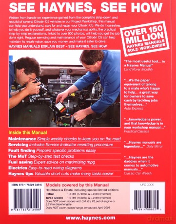 Citroen C5 Owners Workshop Manual [KSIĄŻKA]