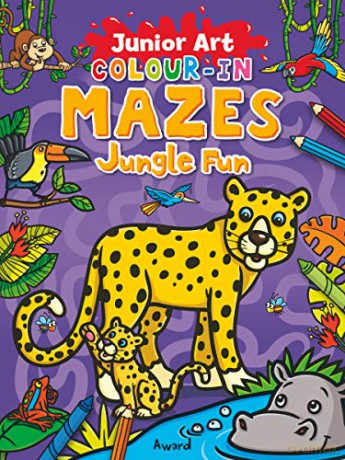 Colour-In Mazes Jungle Fun (Junior Art) (Junior Art Colour in Mazes) [KSIĄŻKA]