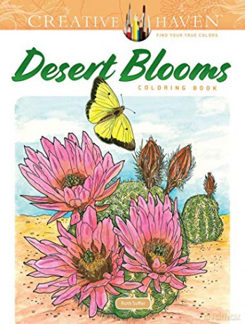 Creative Haven Desert Blooms Coloring Book - Ruth Soffer [KSIĄŻKA]