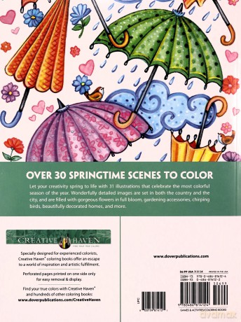 Creative Haven Spring Scenes Coloring Book - Teresa Goodridge [KSIĄŻKA]
