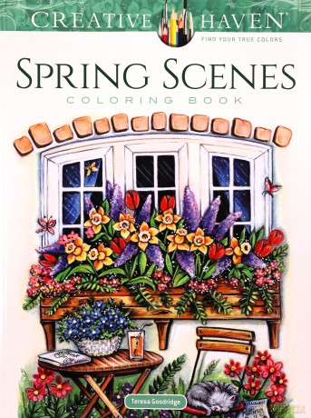 Creative Haven Spring Scenes Coloring Book - Teresa Goodridge [KSIĄŻKA]