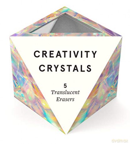 Creativity Crystals: 5 Translucent Erasers (Stationery) [KSIĄŻKA]