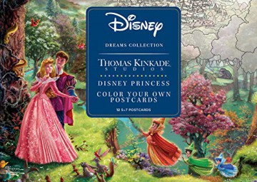 Disney Dreams Collection Thomas Kinkade Studios Disney Princess Color Your Own P - Thomas Kinkade [KSIĄŻKA]