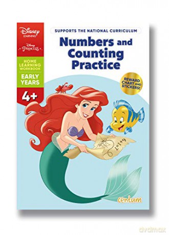 Disney Learning Disney Princesses Numbers and Counting Practice 4+ (Princess Belle) [KSIĄŻKA]