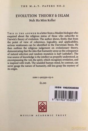 Evolution Theory and Islam: Letter to Suleman Ali (M.A.T. Papers) - Nuh Ha Mim Keller [KSIĄŻKA]