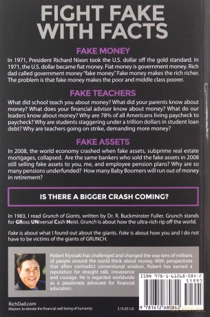 FAKE: Fake Money, Fake Teachers, Fake Assets: How Lies Are Making the Poor and Middle Class Poorer - Robert T. Kiyosaki [KSIĄŻKA]