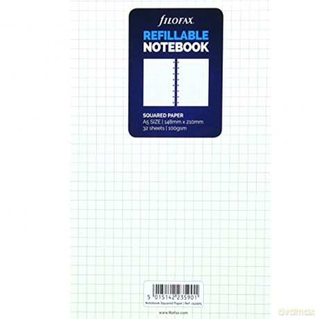 Filofax A5 Notebook Squared Paper Refill [KSIĄŻKA]