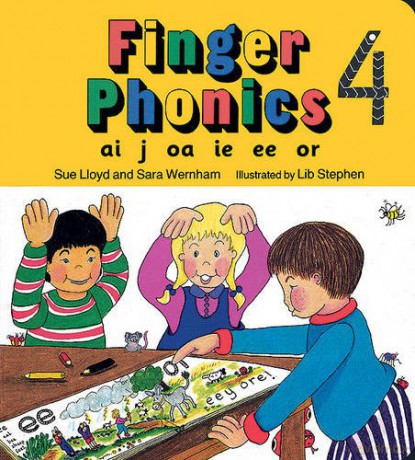 Finger Phonics book 4: in Precursive Letters (British English edition) (Jolly Phonics: Finger Phonics) - Sara Wernham [KSIĄŻKA]