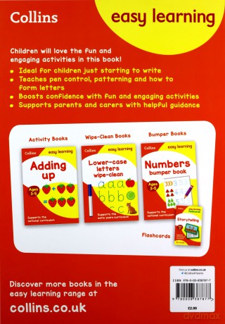First Writing Workbook Ages 3-5: Ideal for home learning (Collins Easy Learning Preschool) [KSIĄŻKA]