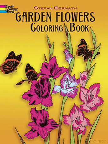 Garden Flowers Coloring Book (Dover Nature Coloring Book) - Stefen Bernath [KSIĄŻKA]
