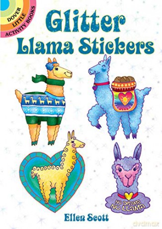 Glitter Llama Stickers (Dover Little Activity Books Stickers) - Ellen Scott [KSIĄŻKA]