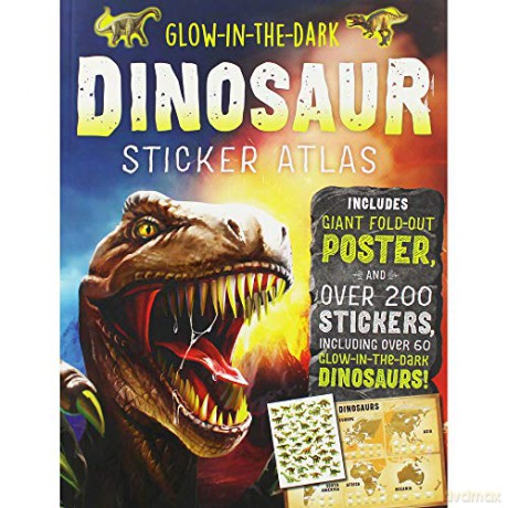 Glow in the Dark Dinosaurs Activity Book [KSIĄŻKA]
