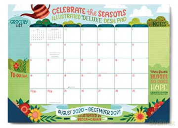 Greenery Midnight Garden 2021 Weekly Planner - Becca Cahan [KSIĄŻKA]
