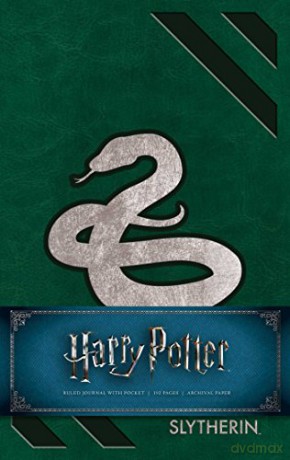 Harry Potter: Slytherin Hardcover Ruled Journal: Redesign [KSIĄŻKA]