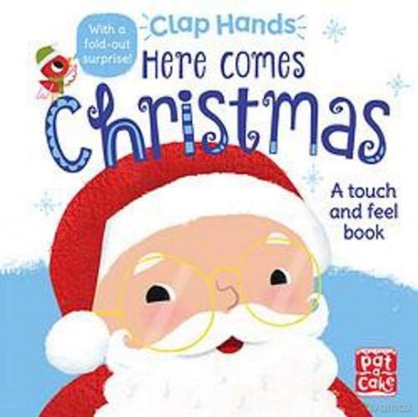 Here Comes Christmas: A touch-and-feel board book (Clap Hands) [KSIĄŻKA]