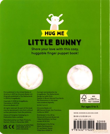 Hug Me Little Bunny: Finger Puppet Book: (finger Puppet Books, Baby Board Books, Sensory Books, Bunny Books for Babies, Touch and Feel Books) (Little Finger Puppet Board Books): 1 [KSIĄŻKA]