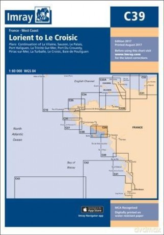 Imray Chart C39: Lorient to Le Croisic (C Series) [KSIĄŻKA]