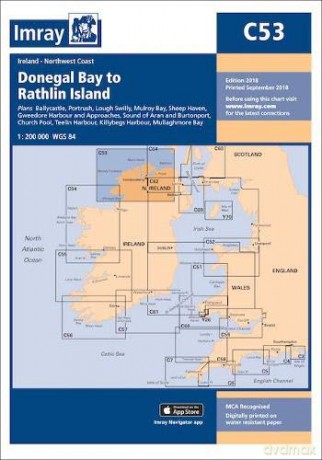 Imray Chart C53: Donegal Bay to Rathlin Island (C Charts) [KSIĄŻKA]