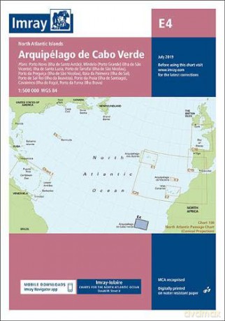 Imray Chart E4: Arquipélago de Cabo Verde (Imray E Charts) [KSIĄŻKA]