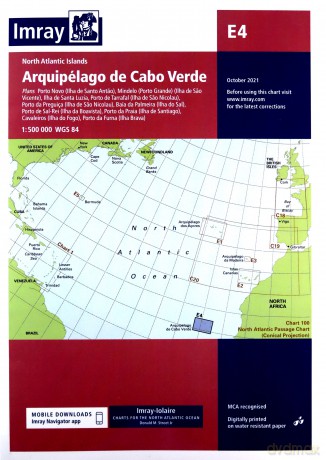 Imray Chart E4: Arquipélago de Cabo Verde (Imray E Charts) [KSIĄŻKA]