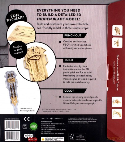 IncrediBuilds: Assassin's Creed 3D Wood Model [KSIĄŻKA]