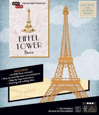 IncrediBuilds: Paris: Eiffel Tower Book and 3D Wood Model [KSIĄŻKA]