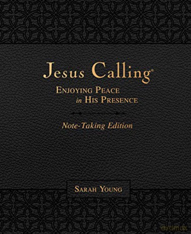 Jesus Calling Note-Taking Edition, Leathersoft, Black, with full Scriptures: Enjoying Peace in His Presence [KSIĄŻKA]