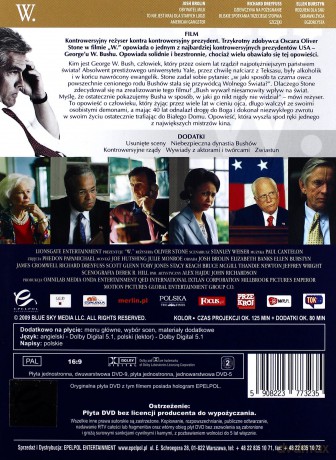 W. Prawdziwa historia George'a W. Busha (digipack) [2DVD]