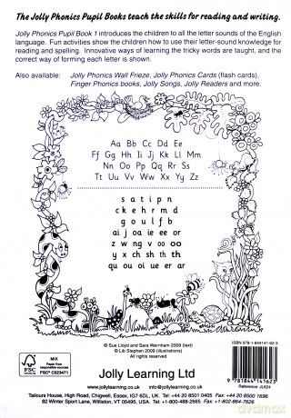 Jolly Phonics Pupil Book 1: in Precursive Letters (British English edition) (Jolly Learning) - Sara Wernham [KSIĄŻKA]