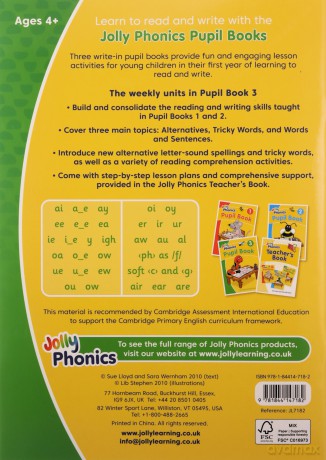 Jolly Phonics Pupil Book 3: in Precursive Letters (British English edition) (Jolly Phonics Print Letters) - Sara Wernham [KSIĄŻKA]