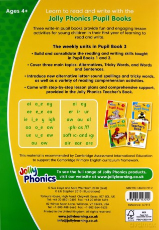 Jolly Phonics Pupil Book 3: in Print Letters (British English edition) (Jolly Phonics Print Letters) - Sara Wernham [KSIĄŻKA]