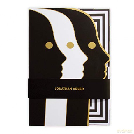 Jonathan Adler Atlas A5 Die-cut Notebook - Jonathan Adler [KSIĄŻKA]