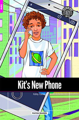 Kit's New Phone - Foxton Reader Starter Level (300 Headwords A1) with free online AUDIO - Kelley Townley [KSIĄŻKA]