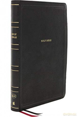 KJV, Thinline Bible, Giant Print, Leathersoft, Black, Thumb Indexed, Red Letter, Comfort Print: Holy Bible, King James Version - Thomas Nelson [KSIĄŻKA]