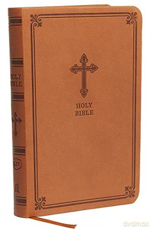 KJV, Value Thinline Bible, Compact, Leathersoft, Brown, Red Letter Edition, Comfort Print: Holy Bible, King James Version [KSIĄŻKA]