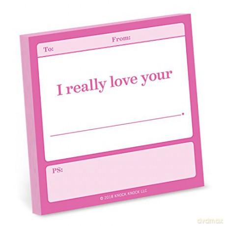 Knock Knock I Really Love Your... Fill in the Love Sticky Notes [KSIĄŻKA]